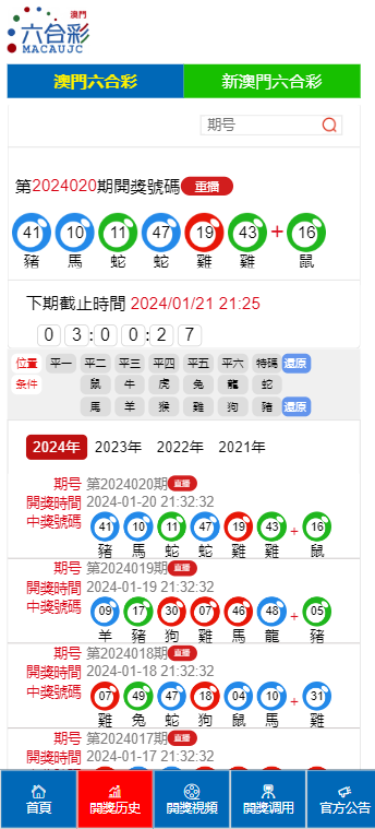 澳门开奖结果开奖记录表20231